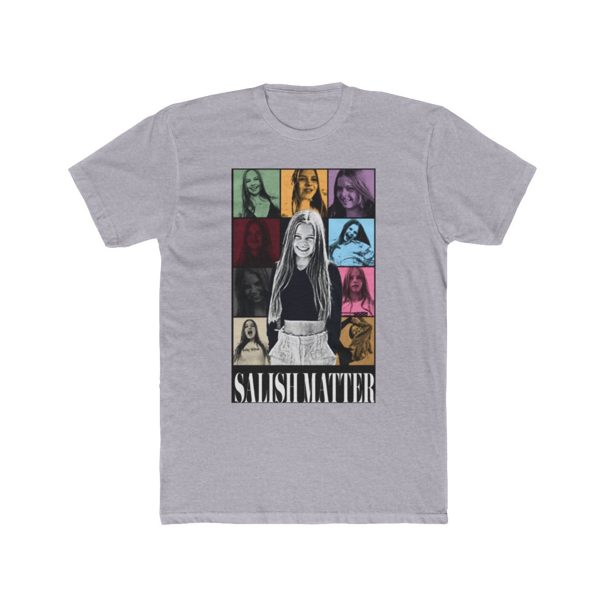 Salish Matter Pop Art Collage Graphic Tee - alternate angle 4, merchandise