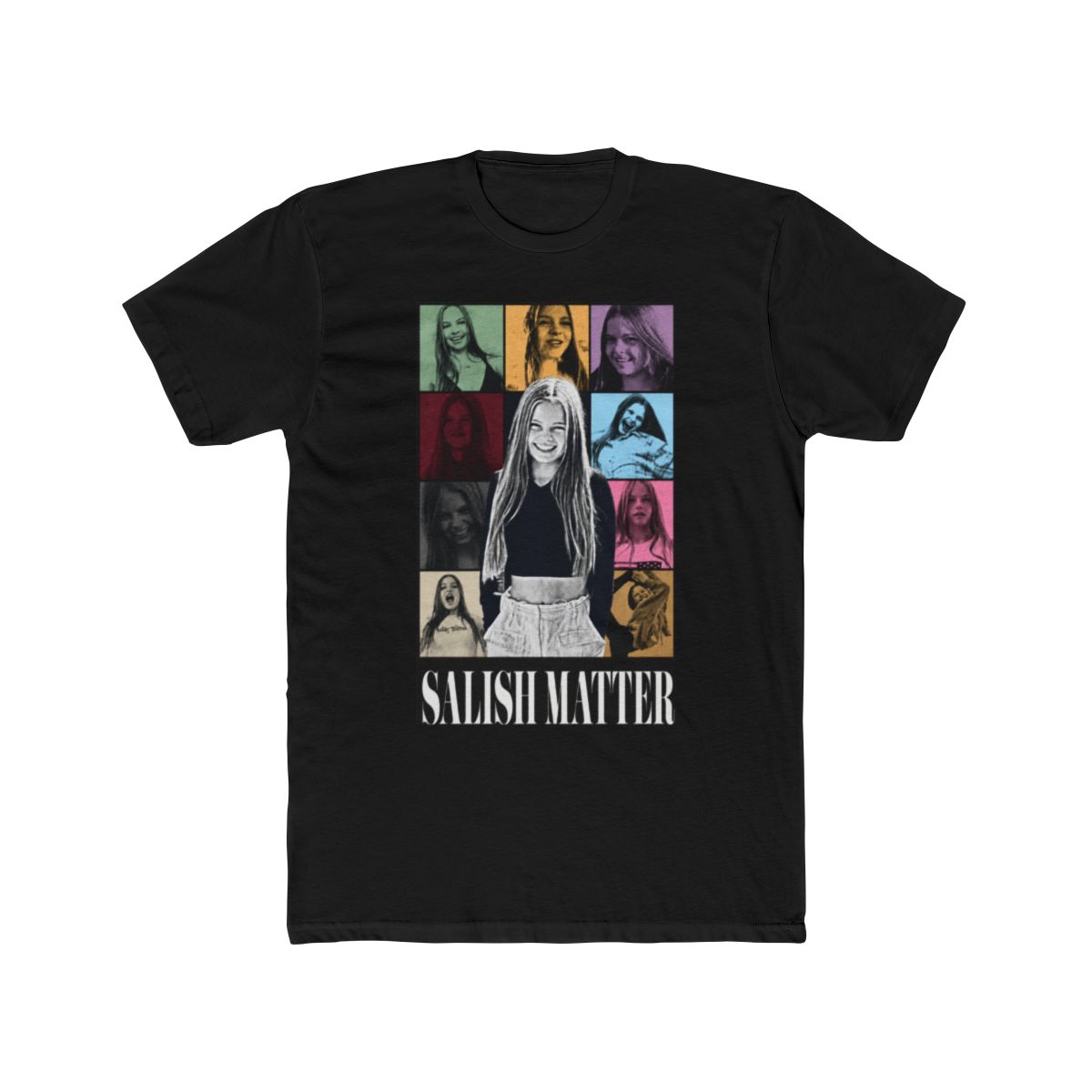 Salish Matter Pop Art Collage Graphic Tee - alternate angle 3, merchandise