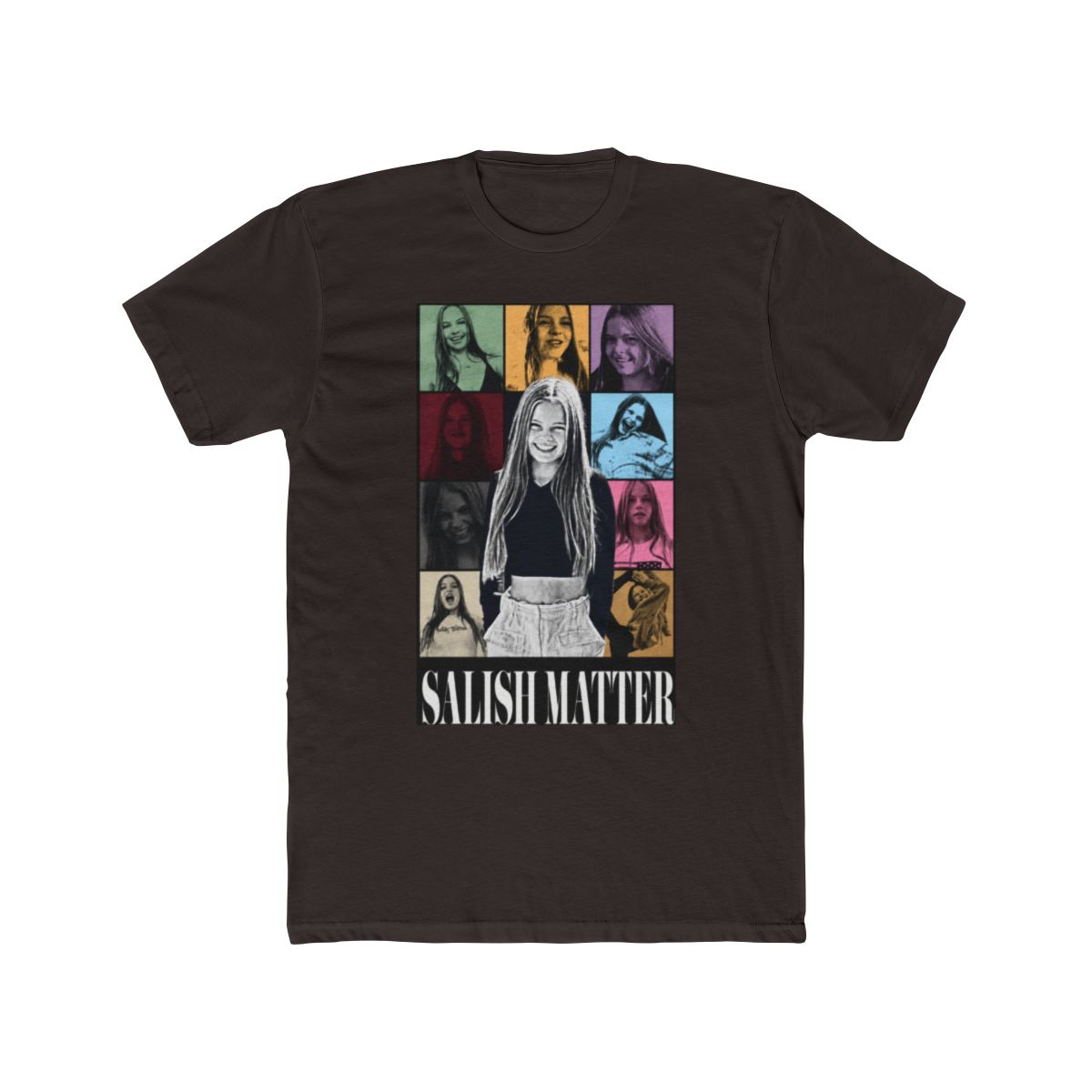 Salish Matter Pop Art Collage Graphic Tee - alternate angle 2, merchandise