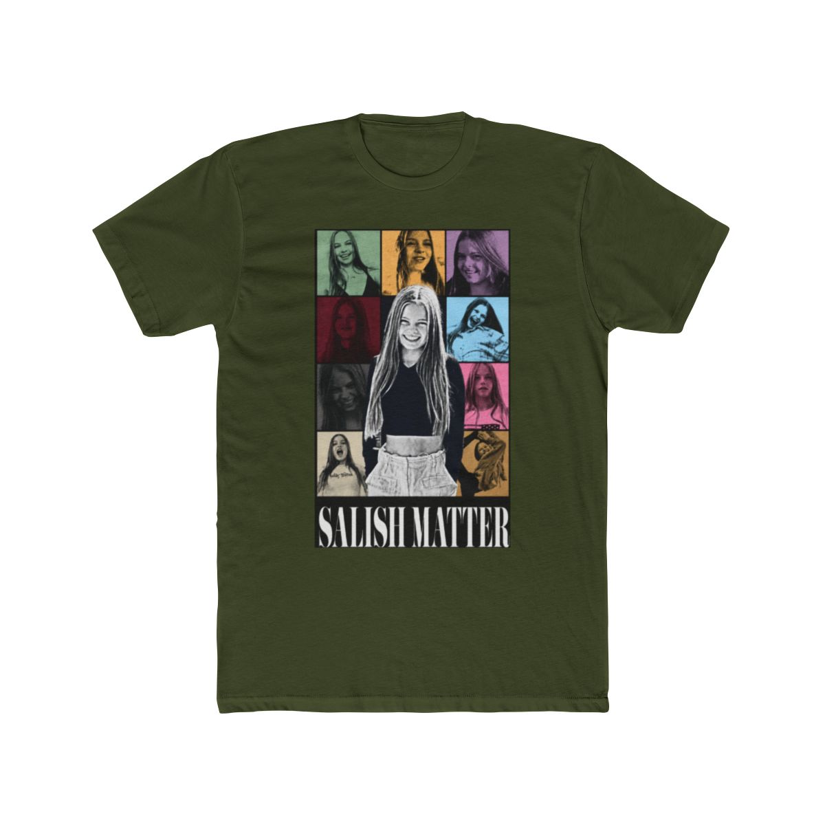 Salish Matter Pop Art Collage Graphic Tee - alternate angle 5, merchandise