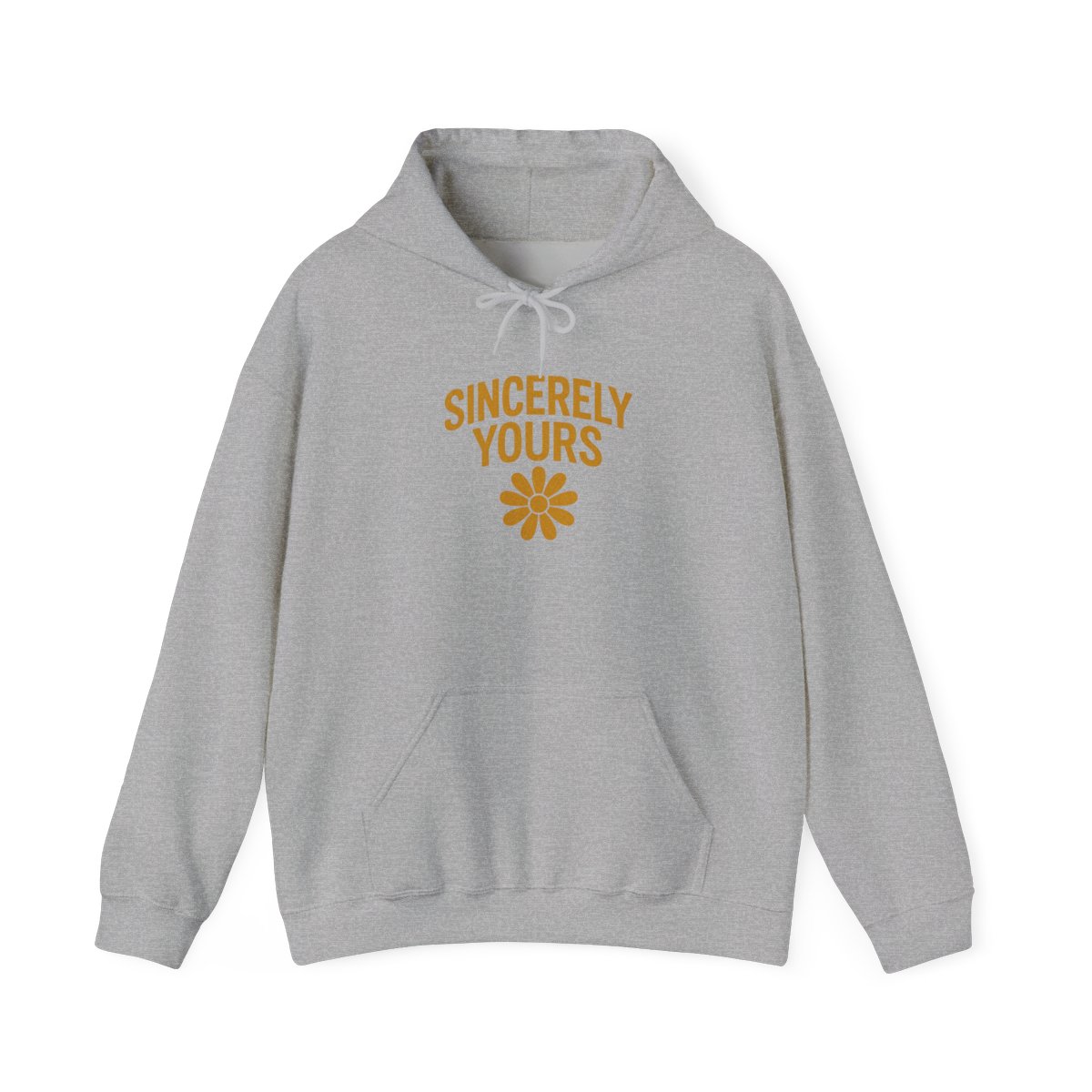 Bold Yellow Hoodie by Salish Matter and Sincerely Yours - Indie Art Lover Gift - alternate angle 5, merchandise