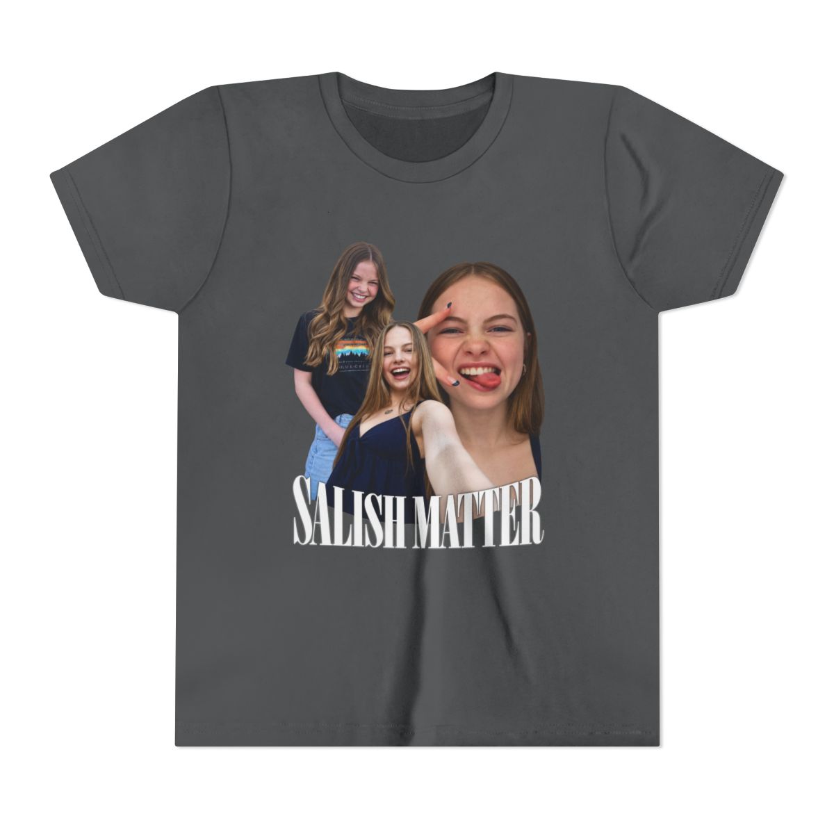 Salish Matter Retro Graphic Tee for Kids - alternate angle 2, merchandise
