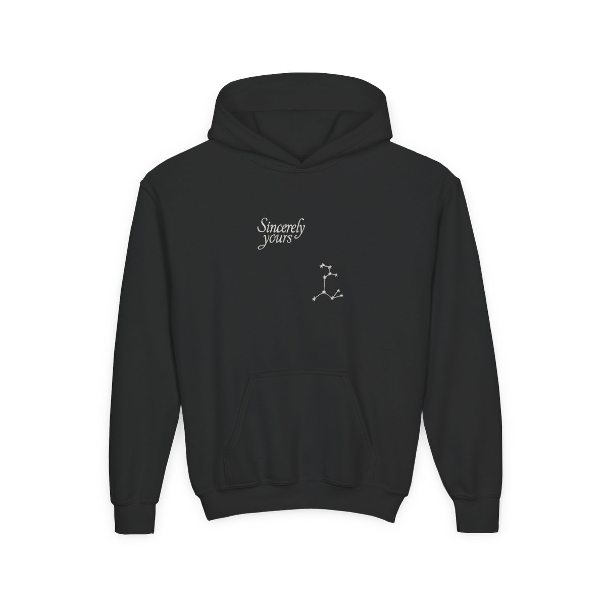 Kids Sincerely Yours Pale Blue Constellation Hoodie with Pocket