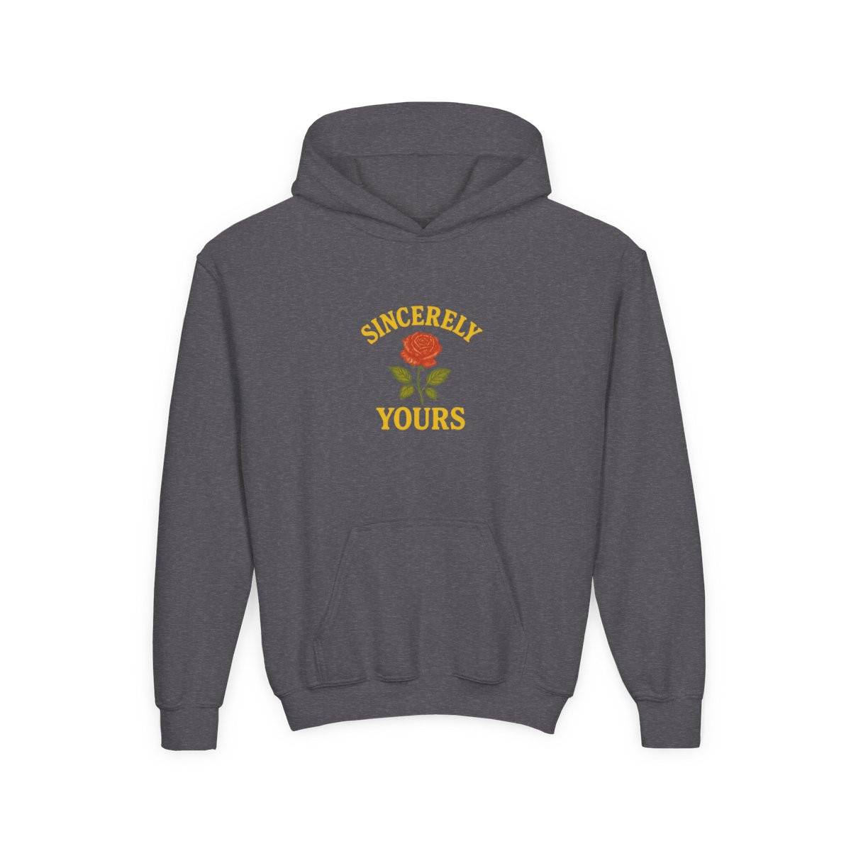 Salish Matter Sincerely Yours Witty Yellow Hoodie for Kids - alternate angle 4, merchandise