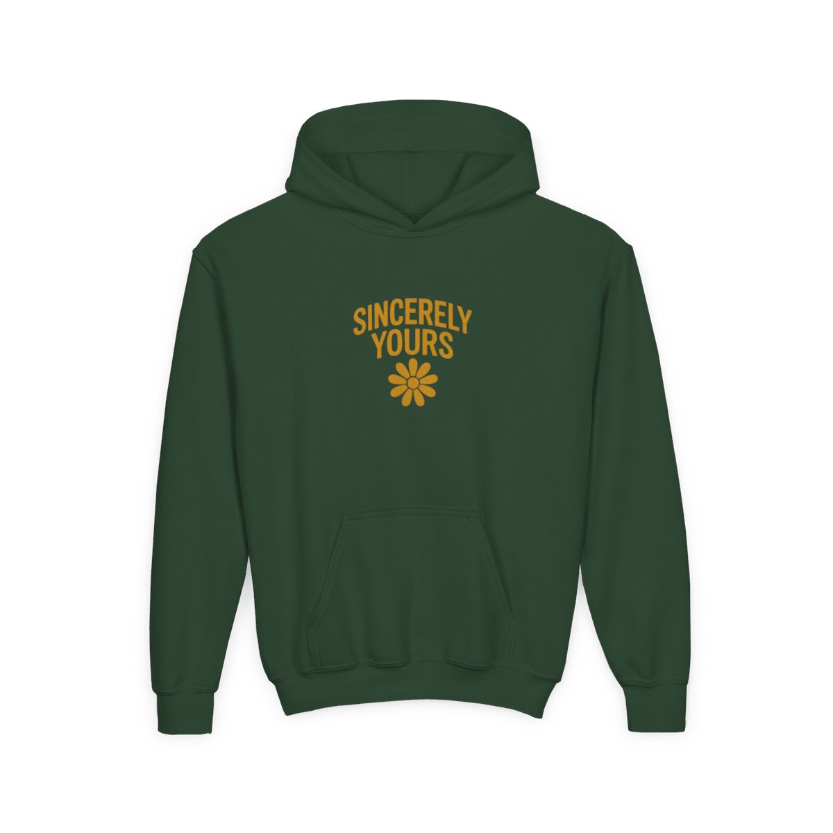 Salish Matter Sincerely Yours Hoodie in Bold Yellow for Kids, Indie Artist Present - alternate angle 4, merchandise
