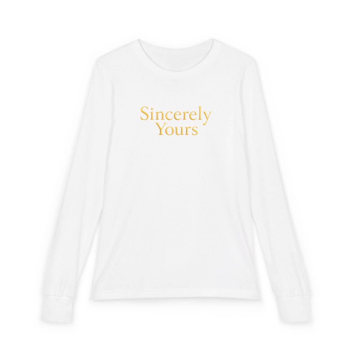 Sincerely Yours Pale Yellow Kids Hoodie with Chest Text and Sleeve Patch - alternate angle 3, merchandise
